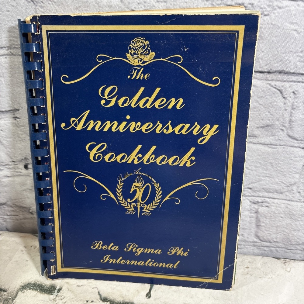Beta Sigma Phi Golden Anniversary Cookbook 50 year 1980 1981‎